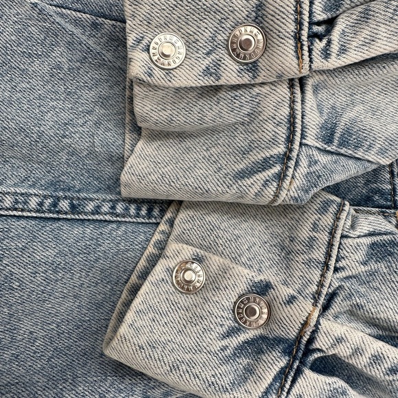 Mango denim dress, size XS, worn once, like new - Picture 9 of 11
